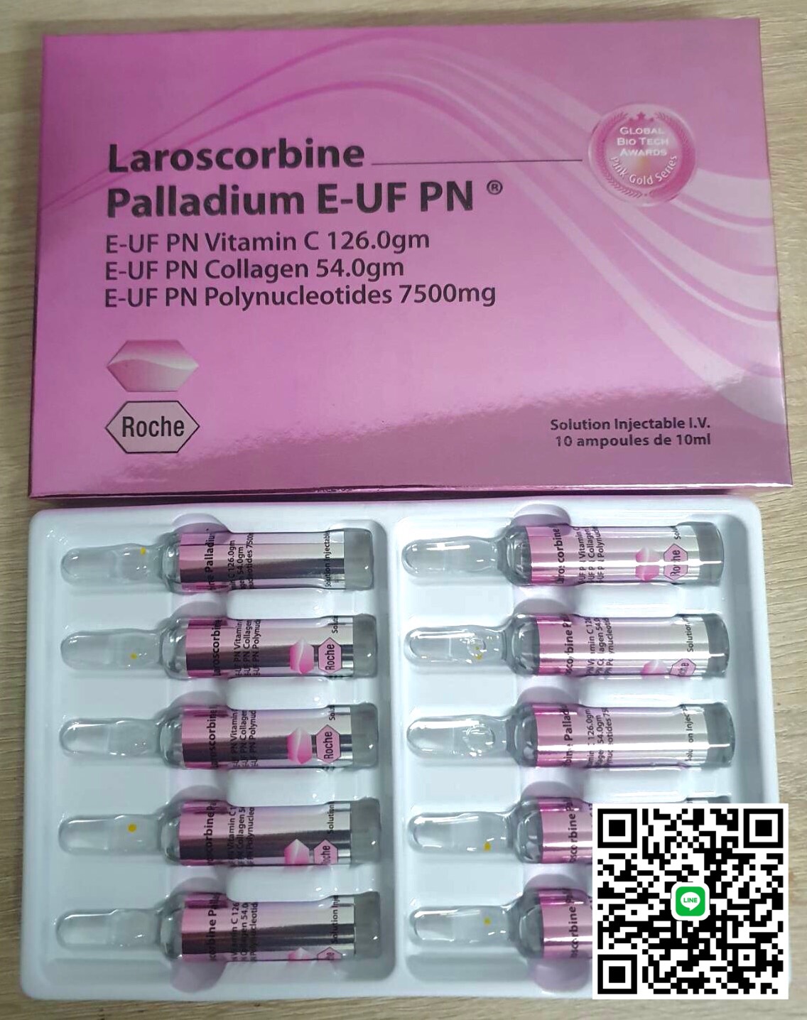 laroscorbine palladium e-uf pn  vit c collagen injection พิ้งโกลด์ ซีรีย์ 