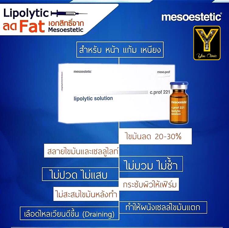 c.prof 221 Lipolytic Lymph Drainage อย.ไทย